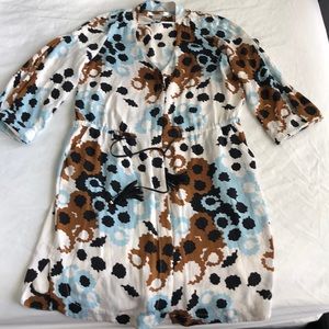 Diane von Furstenberg drawstring silk dress